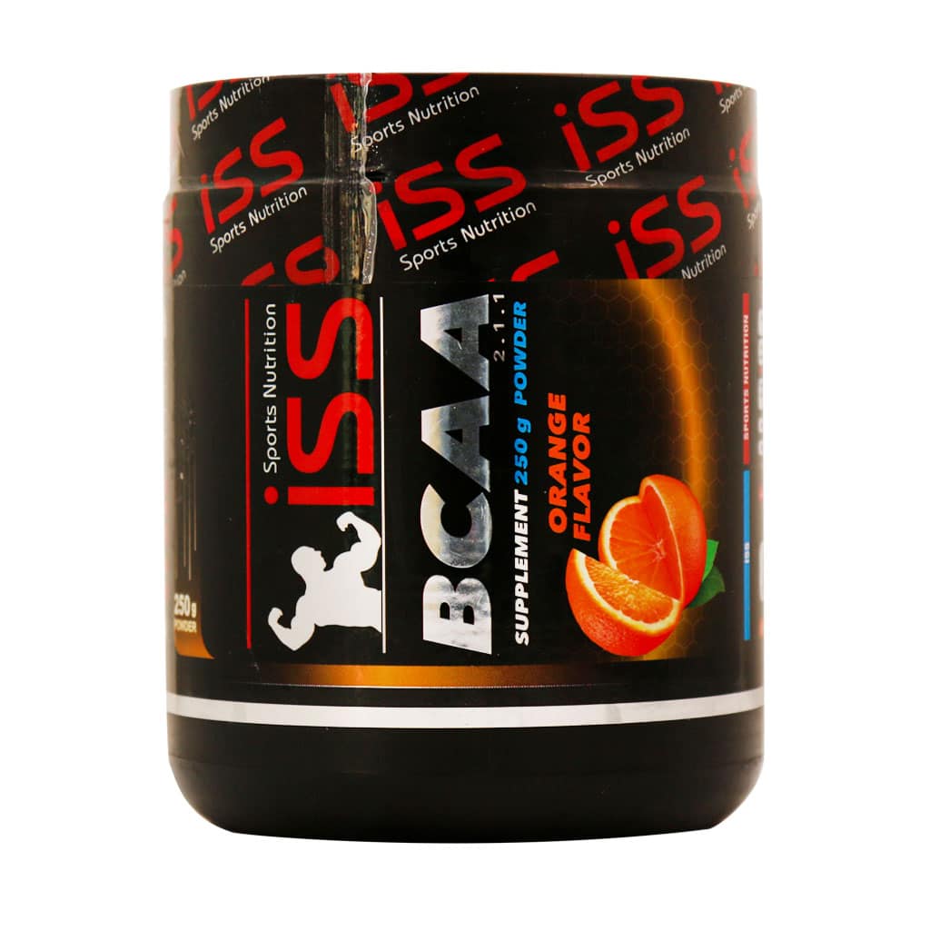 پودر بی سی ای ای BCAA آی اس اس 250 گرم پودر بی سی ای ای BCAA آی اس اس 250 گرم