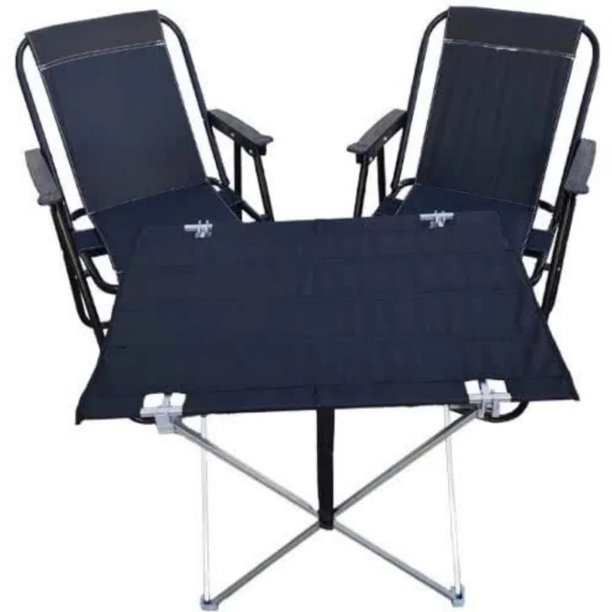 ست میز و صندلی سفری تاشو کد K003 مجموعه 3 عددی-مشکی ست میز و صندلی سفری تاشو کد K003 مجموعه 3 عددی-مشکی