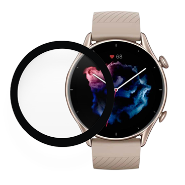 گلس ساعت امیزفیت GTR3 مدل حاشیه مشکی