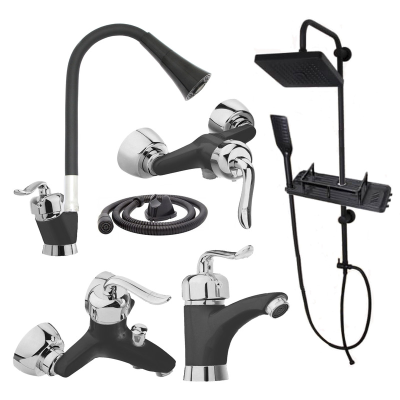 ست شیرآلات توفیق مدل قجری شیپوری مجموعه 6 عددی ست شیرآلات توفیق مدل قجری شیپوری مجموعه 6 عددی