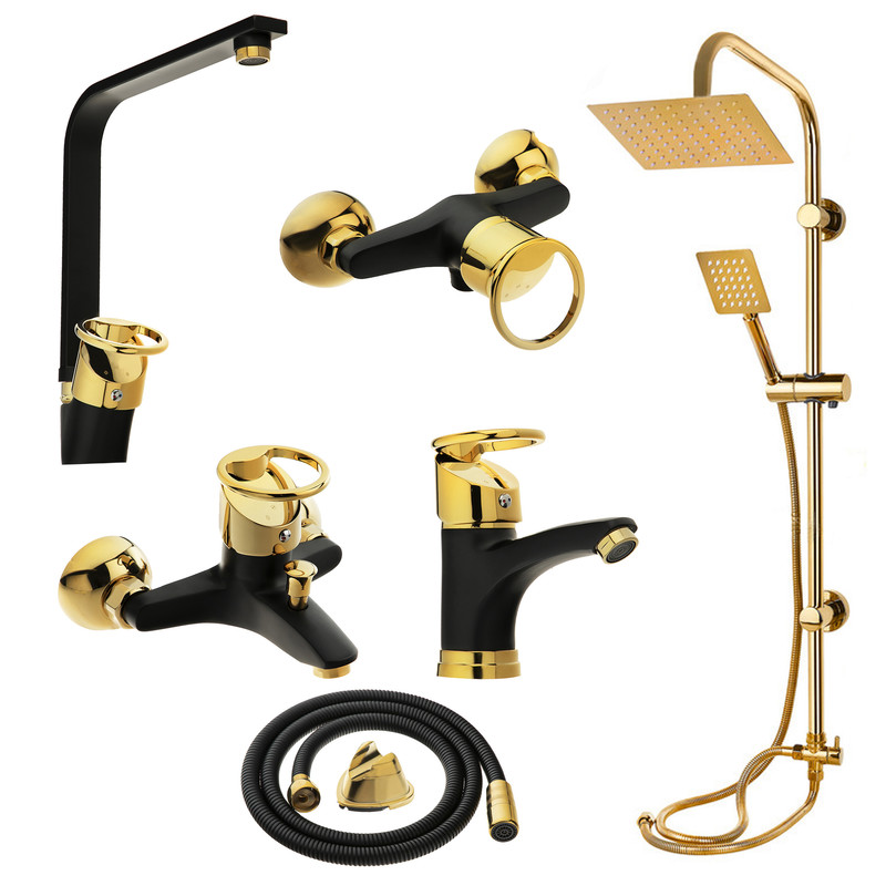 ست شیرآلات شیرآلات بهداشتی و ساختمانی توفیق مدل النگویی مجموعه 6 عددی ست شیرآلات شیرآلات بهداشتی و ساختمانی توفیق مدل النگویی مجموعه 6 عددی