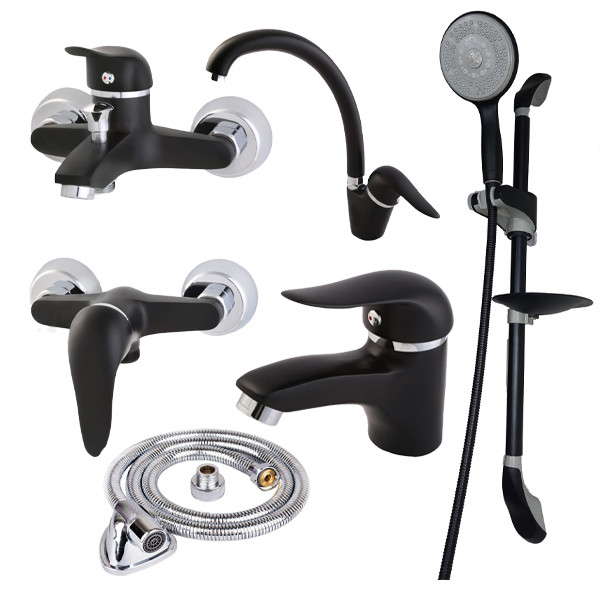 ست شیرآلات شیرآلات بهداشتی و ساختمانی توفیق مدل اوج مجموعه 6 عددی