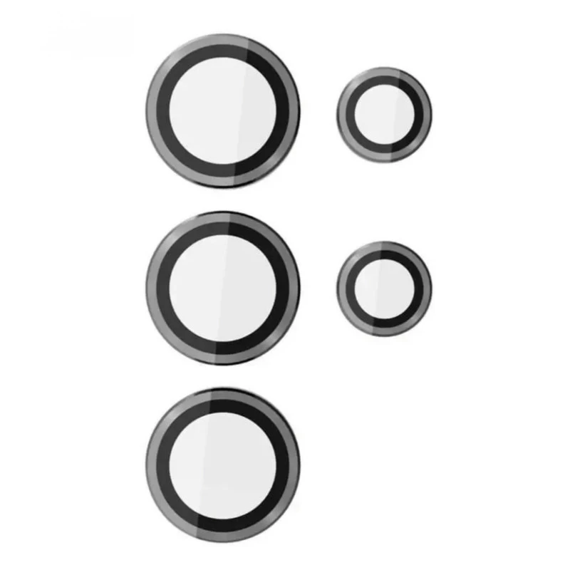 محافظ لنز دوربین شیشه ای اوجی مدل Crystal Shield مناسب برای گوشی موبایل سامسونگ Galaxy S25 Ultra-نقره ای