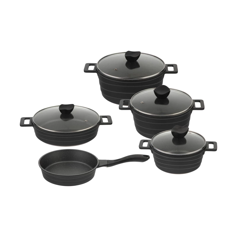 سرویس پخت و پز 9 پارچه تکنو مدل اورس-مشکی