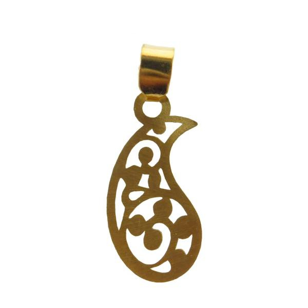 آویز گردنبند طلا 18 عیار شمیم گلد گالری مدل NZ-109-PL