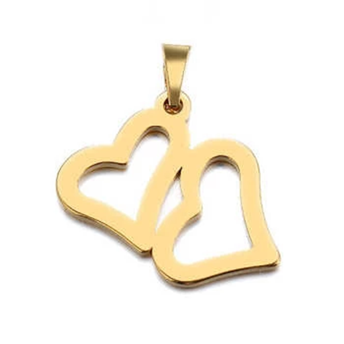 آویز گردنبند طلا 18 عیار شمیم گلد گالری طرح قلب کد 0110016