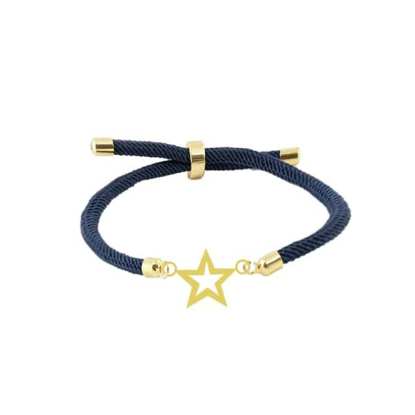 دستبند طلا 18 عیار زنانه شمیم گلد گالری مدل آسانسوری دار ستاره ای دستبند طلا 18 عیار زنانه شمیم گلد گالری مدل آسانسوری دار ستاره ای