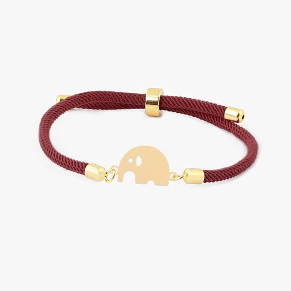 دستبند طلا 18 عیار زنانه شمیم گلد گالری مدل آسانسوری پلاک دار فیل دستبند طلا 18 عیار زنانه شمیم گلد گالری مدل آسانسوری پلاک دار فیل