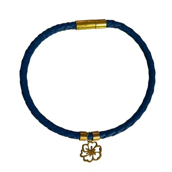 دستبند طلا 18 عیار شمیم گلد گالری مدل Dln129 دستبند طلا 18 عیار شمیم گلد گالری مدل Dln129