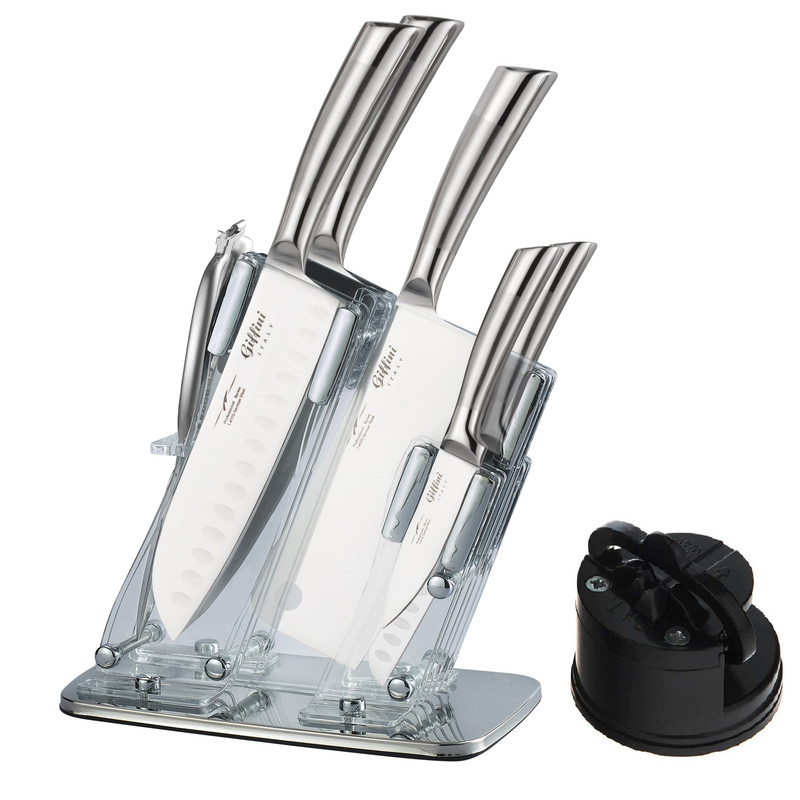 سرویس چاقو آشپزخانه 8 پارچه جی فی نی کد N.G.B.08 سرویس چاقو آشپزخانه 8 پارچه جی فی نی کد N.G.B.08