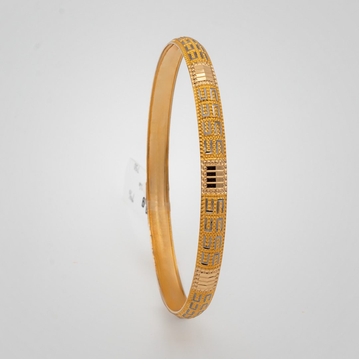 النگو طلا 18 عیار گالری طلا عرفان مدل فلاور 8010 سایز 2-3.33