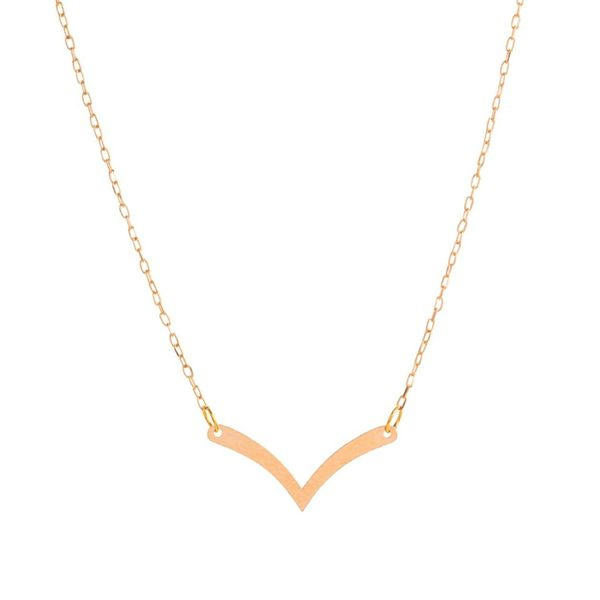 گردنبند طلا 18 عیار زنانه شمیم گلد گالری مدل هلال