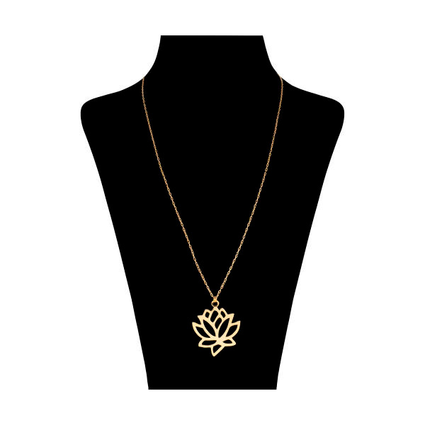 گردنبند طلا 18 عیار زنانه شمیم گلد گالری کد 9012