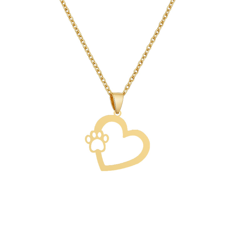 گردنبند طلا 18 زنانه شمیم گلد گالری طرح مینیمال قلب و ردپاعشق T-54 گردنبند طلا 18 زنانه شمیم گلد گالری طرح مینیمال قلب و ردپاعشق T-54
