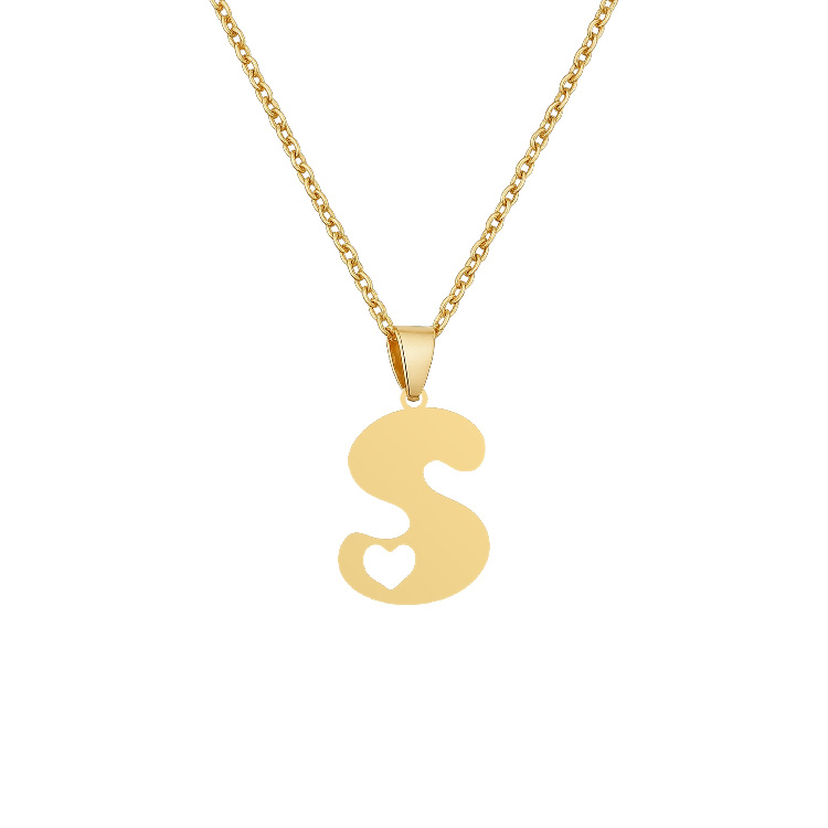 گردنبند طلا 18 زنانه شمیم گلد گالری طرح مینیمال قلب و حرف S کد T-13 گردنبند طلا 18 زنانه شمیم گلد گالری طرح مینیمال قلب و حرف S کد T-13