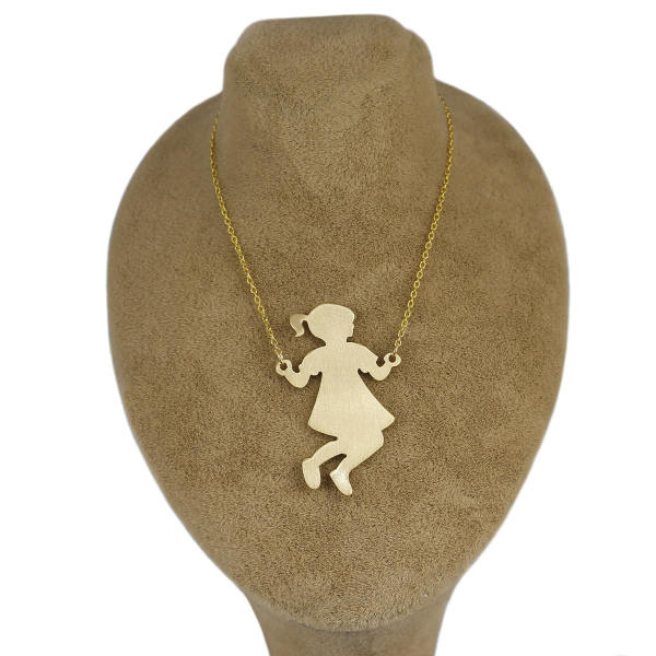 گردنبند طلا 18 عیار زنانه شمیم گلد گالری مدل D8