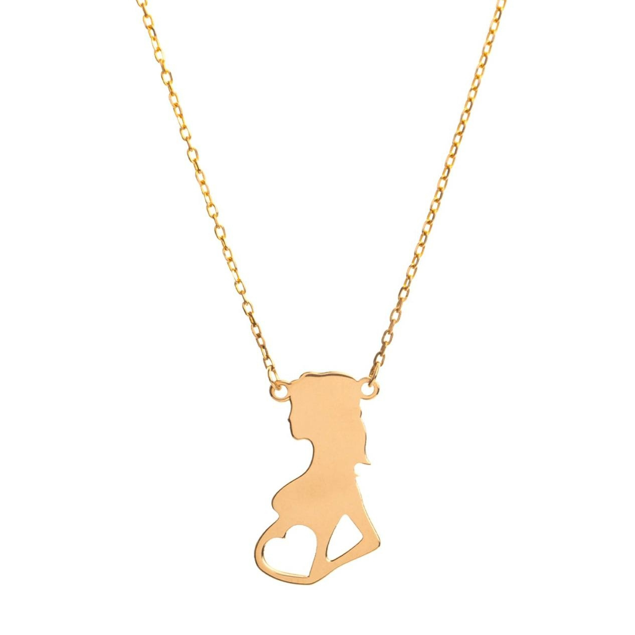 گردنبند طلا 18 عیار زنانه شمیم گلد گالری مدل مادر