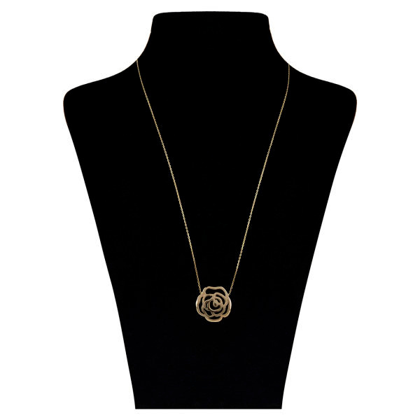 گردنبند طلا 18 عیار شمیم گلد گالری طرح گل بهگلد گردنبند طلا 18 عیار شمیم گلد گالری طرح گل بهگلد