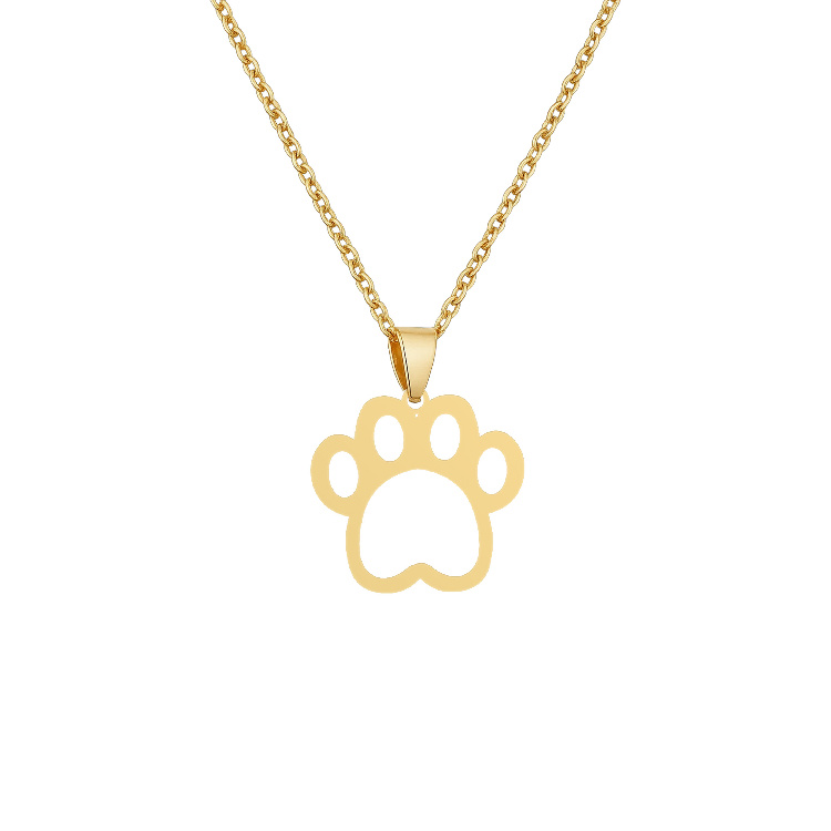 گردنبند طلا 18 زنانه شمیم گلد گالری مدل رد پا پاندا T-34