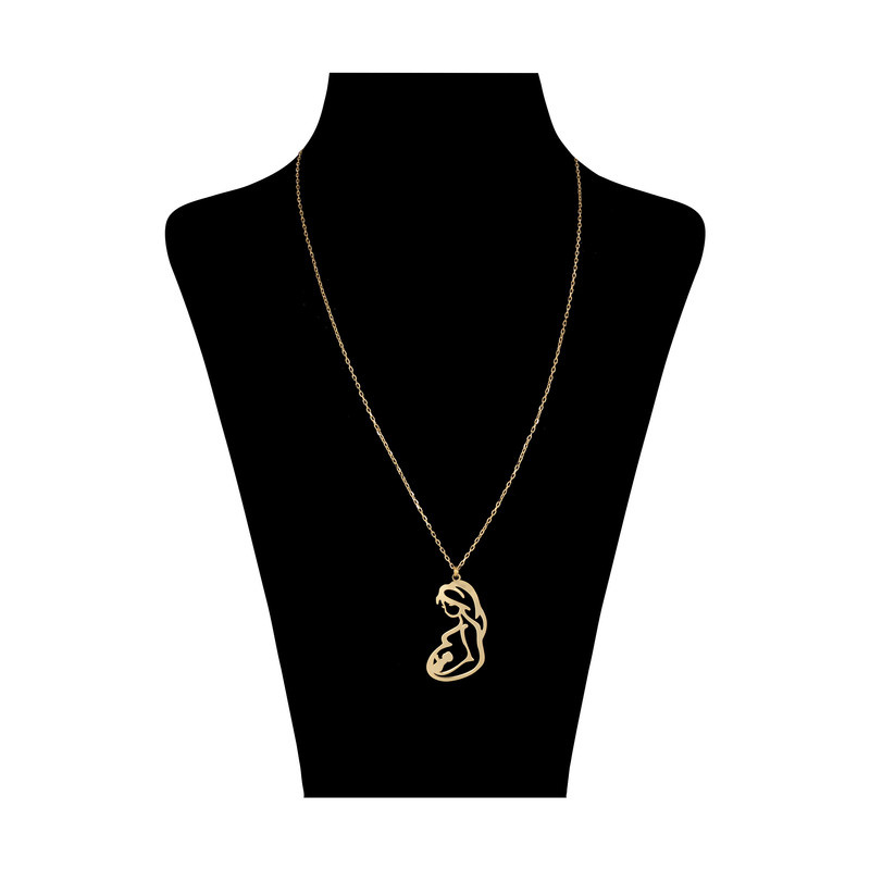 گردنبند طلا 18 عیار زنانه شمیم گلد گالری کد 3021 گردنبند طلا 18 عیار زنانه شمیم گلد گالری کد 3021