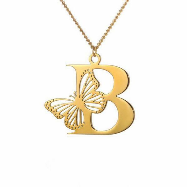 گردنبند طلا 18 عیار زنانه شمیم گلد گالری مدل حرف B گردنبند طلا 18 عیار زنانه شمیم گلد گالری مدل حرف B