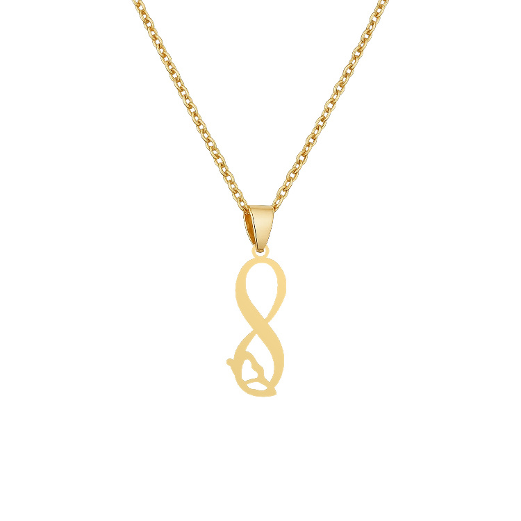 گردنبند طلا 18 زنانه شمیم گلد گالری مدل بینهایت و پروانه T-98 گردنبند طلا 18 زنانه شمیم گلد گالری مدل بینهایت و پروانه T-98