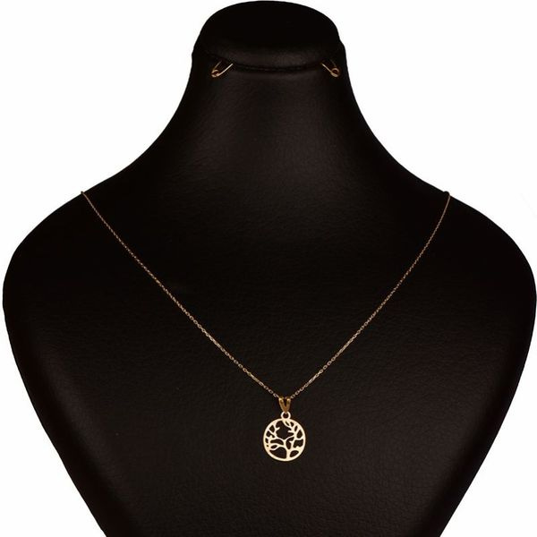 گردنبند طلا 18 عیار زنانه شمیم گلد گالری مدل درخت گردنبند طلا 18 عیار زنانه شمیم گلد گالری مدل درخت