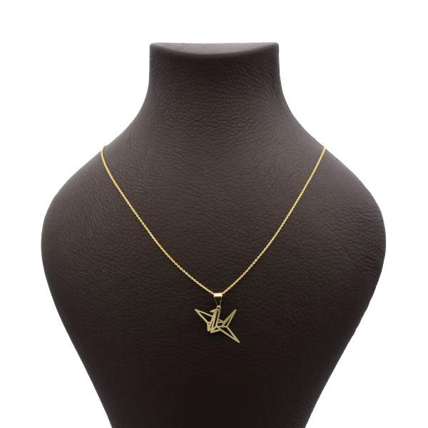 گردنبند طلا 18 عیار زنانه شمیم گلد گالری طرح پرنده کد 652M358 گردنبند طلا 18 عیار زنانه شمیم گلد گالری طرح پرنده کد 652M358