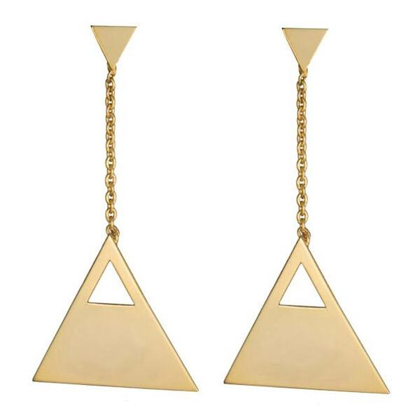 گوشواره طلا 18 عیار شمیم گلد گالری مدل SW گوشواره طلا 18 عیار شمیم گلد گالری مدل SW