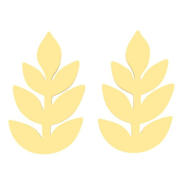 گوشواره طلا 18 عیار زنانه شمیم گلد گالری مدل برگ گوشواره طلا 18 عیار زنانه شمیم گلد گالری مدل برگ