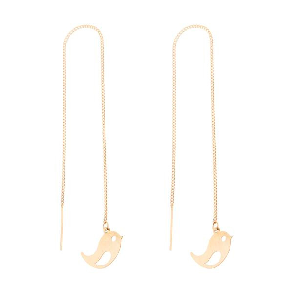 گوشواره طلا 18 عیار زنانه شمیم گلد گالری مدل EL04