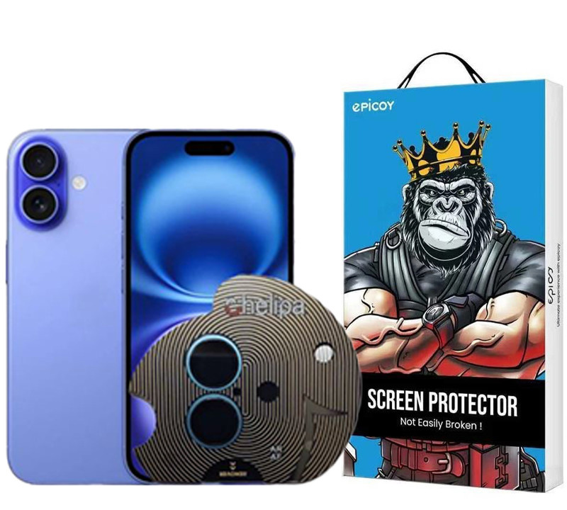 محافظ لنز دوربین اپیکوی مدل Chelipa مناسب برای گوشی موبایل اپل iPhone 16 / 16 Plus