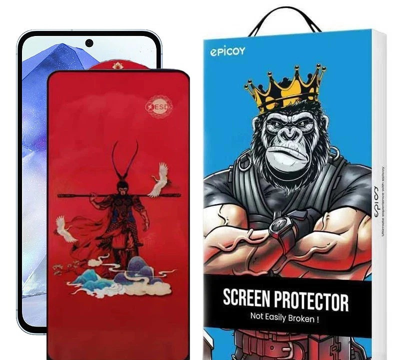 محافظ صفحه نمایش اپیکوی مدل Monkey King مناسب برای گوشی موبایل سامسونگ Galaxy S25 FE / A55 / A35 محافظ صفحه نمایش اپیکوی مدل Monkey King مناسب برای گوشی موبایل سامسونگ Galaxy S25 FE / A55 / A35