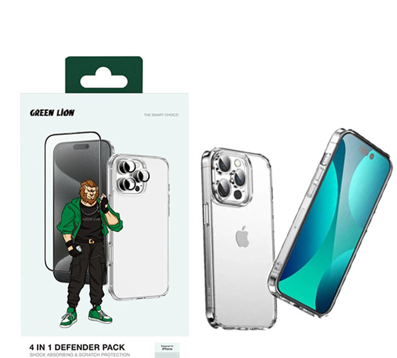 محافظ صفحه نمایش گرین لاین مدل 4in1 DF Pack  مناسب برای گوشی موبایل اپل iPhone 16 Pro محافظ صفحه نمایش گرین لاین مدل 4in1 DF Pack  مناسب برای گوشی موبایل اپل iPhone 16 Pro