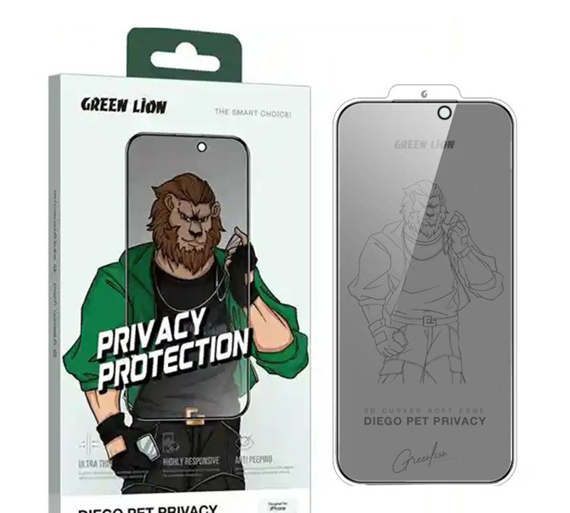 محافظ صفحه نمایش حریم شخصی گرین لاین مدل Diego Pet Priracy مناسب برای گوشی موبایل اپل iPhone 16  Pro Max محافظ صفحه نمایش حریم شخصی گرین لاین مدل Diego Pet Priracy مناسب برای گوشی موبایل اپل iPhone 16  Pro Max