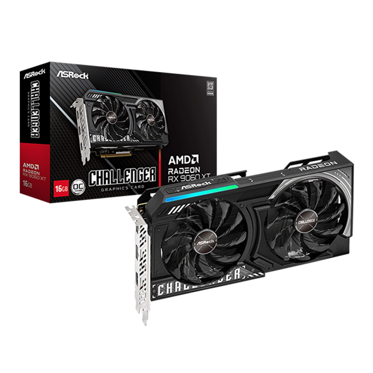 کارت گرافیک ازراک مدل AMD Radeon RX 9060 XT Challenger 16GB OC کارت گرافیک ازراک مدل AMD Radeon RX 9060 XT Challenger 16GB OC