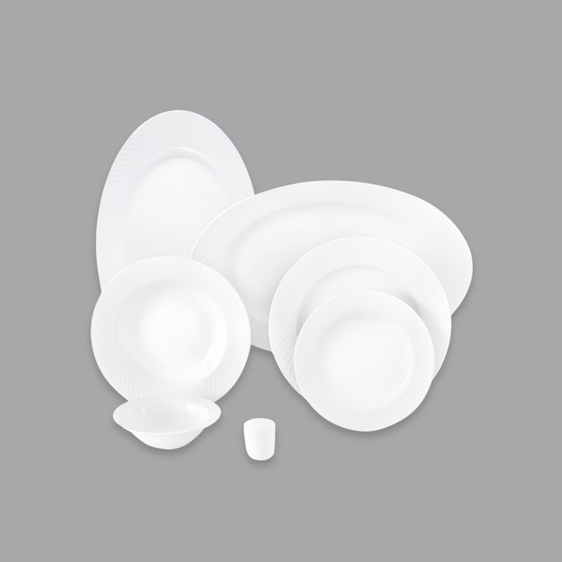 سرویس غذاخوری 28 پارچه 6 نفر چینی زرین ایران مدل رادیانس درجه 3