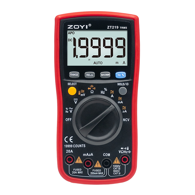 مولتی متر دیجیتال زویی مدل ZT-219 مولتی متر دیجیتال زویی مدل ZT-219