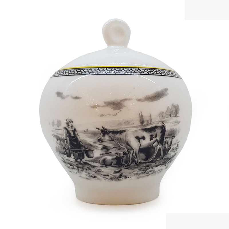 قندان چینی زرین ایران مدل ایتالیا اف 6 ویلیج درجه 3