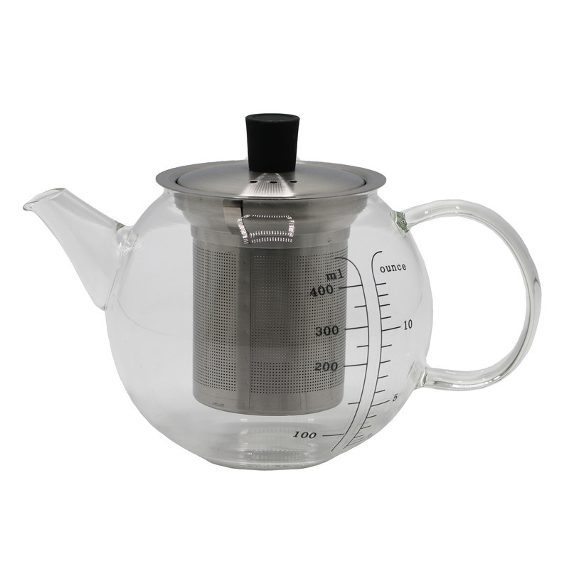 قوری در استیل بی.وی.کی مدل شفاف 400  کد 314313