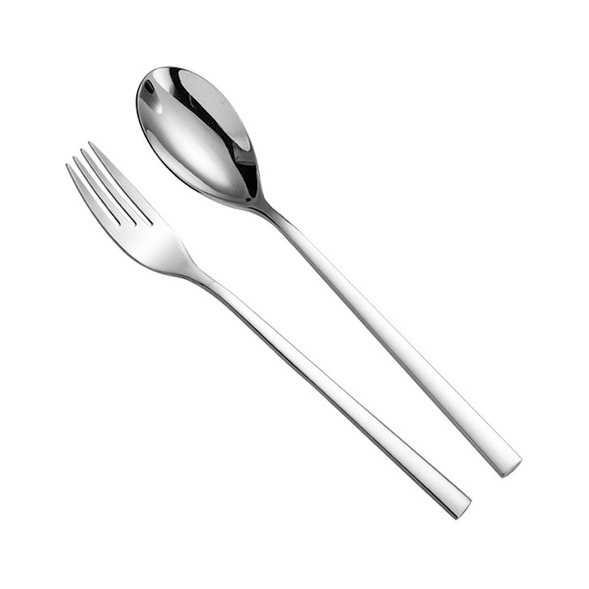 قاشق و چنگال 2 پارچه جی فی نی مدل شیکاکو