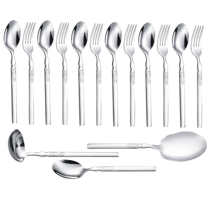 سرویس قاشق و چنگال 15 پارچه جی فی نی مدل G-255 سرویس قاشق و چنگال 15 پارچه جی فی نی مدل G-255