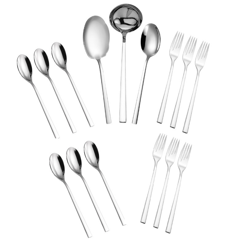 سرویس قاشق و چنگال 15 پارچه جی فی نی مدل G-06 مناسب 6 نفر سرویس قاشق و چنگال 15 پارچه جی فی نی مدل G-06 مناسب 6 نفر