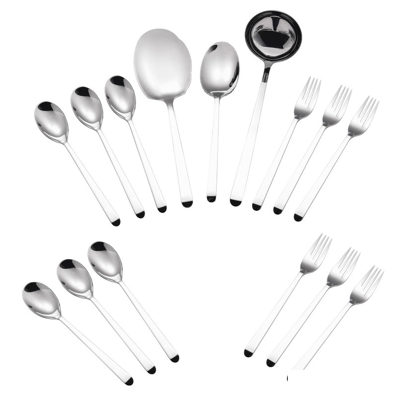 سرویس قاشق و چنگال 15 پارچه جی فی نی مدل 01 plus سرویس قاشق و چنگال 15 پارچه جی فی نی مدل 01 plus