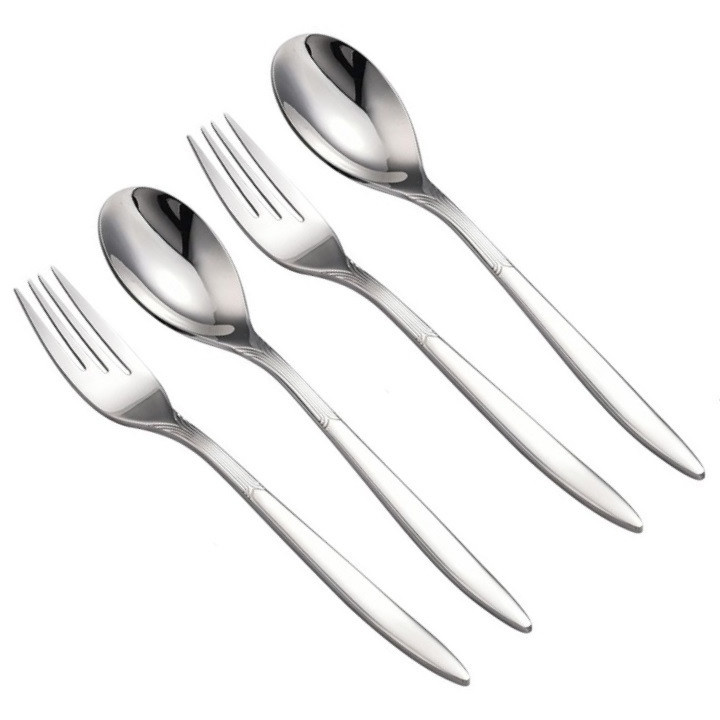 ست قاشق و چنگال جی فی نی مدل 02 مجموعه 4 عددی ست قاشق و چنگال جی فی نی مدل 02 مجموعه 4 عددی