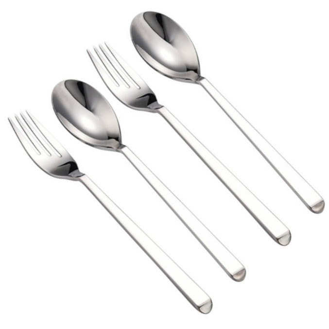 ست قاشق و چنگال جی فی نی مدل 01 مجموعه 4 عددی ست قاشق و چنگال جی فی نی مدل 01 مجموعه 4 عددی