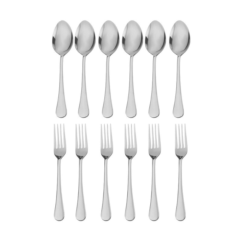 سرویس قاشق و چنگال 12 پارچه صنایع استیل ایران مدل پارما مدیوم سرویس قاشق و چنگال 12 پارچه صنایع استیل ایران مدل پارما مدیوم