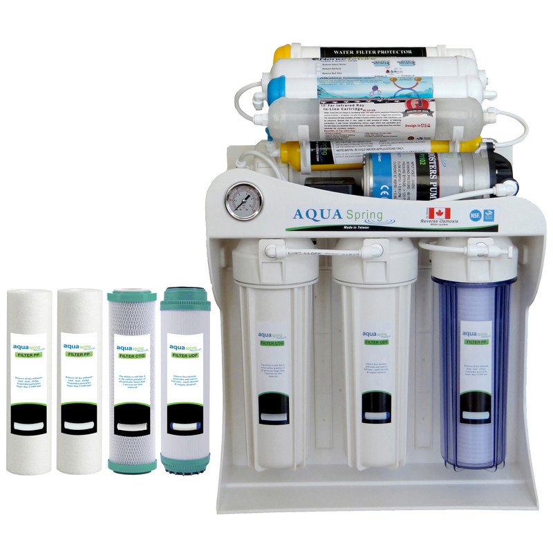 دستگاه تصفیه کننده آب آکوآ اسپرینگ مدل NF - SF4200 به همراه فیلتر تصفیه آب مجموعه 4 عددی دستگاه تصفیه کننده آب آکوآ اسپرینگ مدل NF - SF4200 به همراه فیلتر تصفیه آب مجموعه 4 عددی