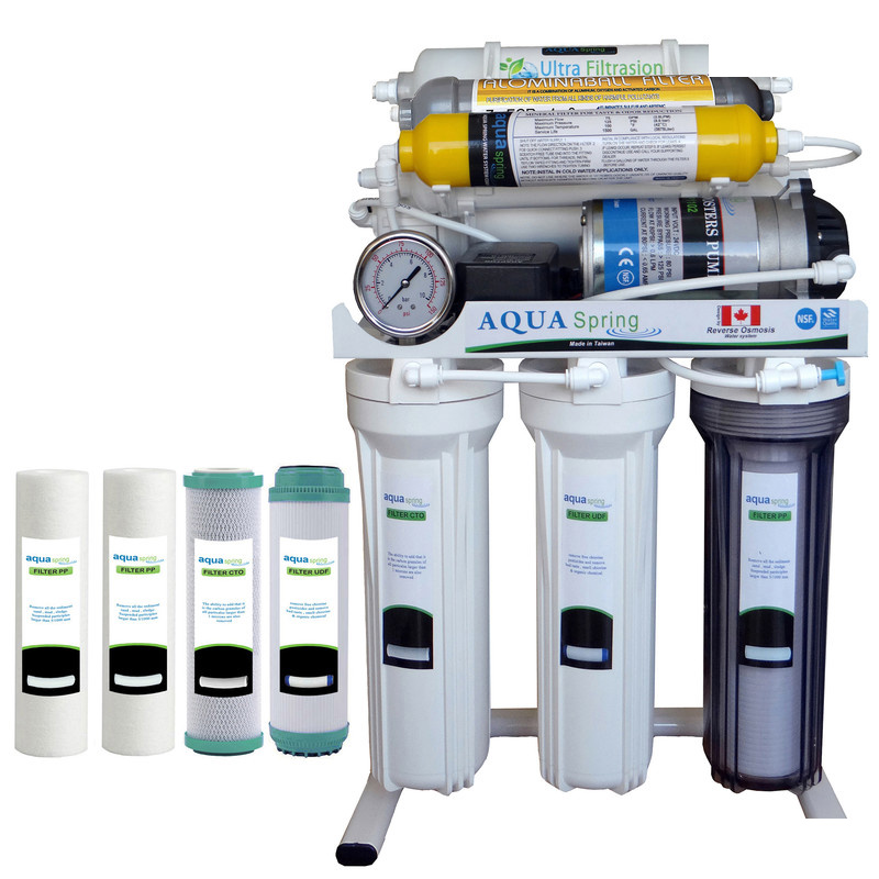 دستگاه تصفیه کننده آب آکوآ اسپرینگ مدل RO-NF7200 به همراه فیلتر تصفیه آب دستگاه تصفیه کننده آب آکوآ اسپرینگ مدل RO-NF7200 به همراه فیلتر تصفیه آب