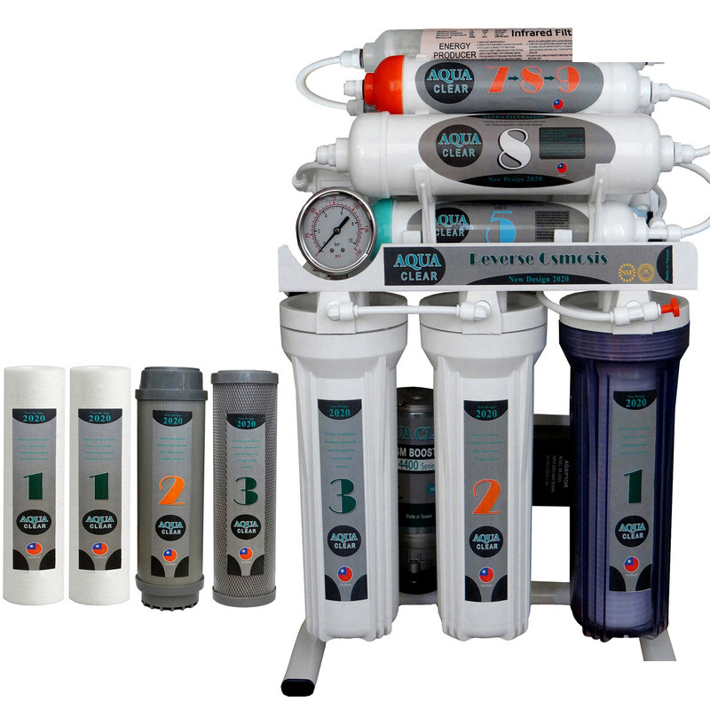 دستگاه تصفیه کننده آب آکوآ کلیر مدل NEW DESIGN2020 - ASF10 به همراه فیلتر مجموعه 4 عددی دستگاه تصفیه کننده آب آکوآ کلیر مدل NEW DESIGN2020 - ASF10 به همراه فیلتر مجموعه 4 عددی